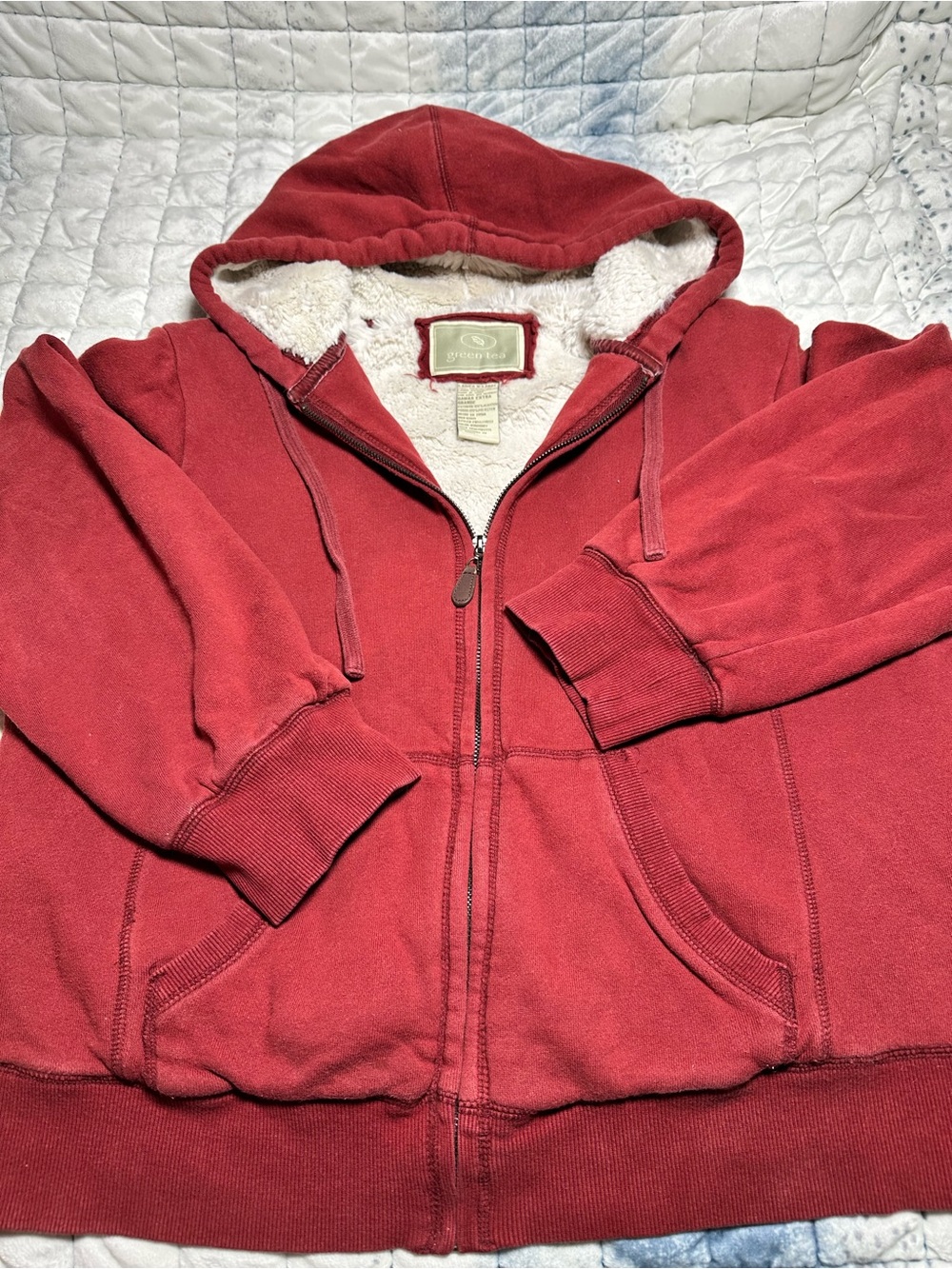 Women's jacket with sherpa lining